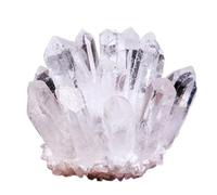 Quartz Crystal Cluster Raw White Clear Crystal Cluster Geode Irregular Gemstone Decorative Home Furnishings,200~300g