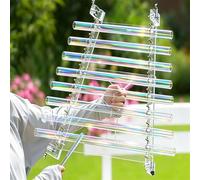 Quartz Crystal Harp for Sound Therapy, 8 Note CDEFGABC, Includes Alumina Alloy Case, Perfect for Sound Baths and Meditation, A440hz Tuned