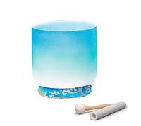 Quartz Crystal Singing Bowl C/D/E/F/G/A/B Note Frosted Crystal Singing Bowl Yoga, Chakra, Meditation Gifts, Unique Gifts For Women,E Note,10 Inch