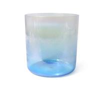 Quartz Crystal Singing Bowl,Gradient Blue,432Hz/440Hz - Chakra Healing Sound Bowl for Yoga & Meditation, Includes Crystal Mallet & O-Ring(Size:6.25inch/E4,Color:440hz)