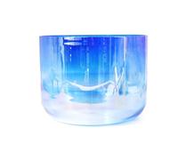 Quartz Crystal Singing Bowl Gradient Blue for Yoga Meditation Sound Healing - Alchemy Music Bowl