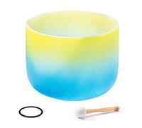 Quartz Crystal Singing Bowl Three-Color Matching C/D/E/F/G/A/B Note,For Yoga, Chakra, Meditation Gifts, Unique Gifts For Women,6