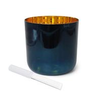 Quartz Crystal Singing Bowls, 7 Inch Alchemy Crystal Singing Bowl Multiple Notes Acrylic Striker O Ring(B Note)