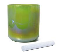 Quartz Crystal Singing Bowls, Chakra Singing Bowl With Mallet O-Ring For Sound Bath 6-8 inch A-G Notes(440Hz,6 inch E Note)