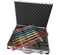 Quartz Crystal Singing Harp - 8 Note Sound Healing Instrument with Flower of Life Pattern, Perfect for Meditation, Music Therapy, and Sound Baths - Includes Portable Carrying Box