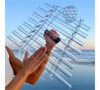 Quartz Crystal Singing Harp Sound Healing Instrument, 8 Notes, Alumina Alloy Case for Meditation, Chakra Alignment, Sound Therapy, A-440Hz