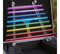 Quartz Crystal Singing Harp with Mallet and Aluminum Box, Healing Musical Instrument for Sound Bath, Meditation, and Studio Use, A-432hz Frequency