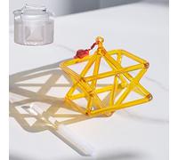 Quartz Crystal Singing Merkaba Pyramid for Sound Healing Meditation - Healing Musical Instrument with Carrying Case and Crystal Striker, 7 inch