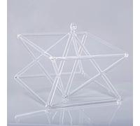 Quartz Crystal Singing Pyramid, Chakra Optically Sound Healing Musical Instrument, With Carry Bag And Striker, For Sound Healing Meditation(8 inch)