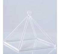 Quartz Crystal Singing Pyramid, Crystal Singing Bowl for Meditation Yoga, Musical Instrument with Heavy Duty Carrying Case & Two Type Strickers (Color : Without case, Size : 9inch)