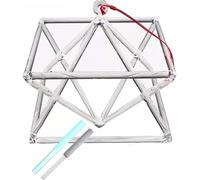 Quartz Crystal Singing Pyramid For Chakra Healing, Sound Therapy, Meditation & Yoga - Merkaba Mokaba Musical Instrument For Wellness And Relaxation One Color 8 inch