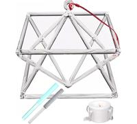 Quartz Crystal Singing Pyramid For Chakra Healing, Sound Therapy, Meditation & Yoga - Merkaba Mokaba Musical Instrument For Wellness And Relaxation One Color 8 inch+bag