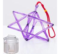 Quartz Crystal Singing Pyramid, Perfect ChakraMusical Instrument, Excellent Sound ForMeditation, With Crystal Striker And Carry Case Bag (One Color 6 Inch)