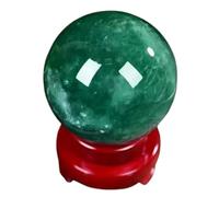 Quartz Crystal Sphere Green Fluorite Crystal Ball Stones Polished Crystal Fluorite Gemstone Home Decoration Gifts,50mm/1.96in
