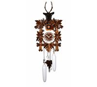 Quartz Cuckoo Clock 5-Foliage, Deer Head