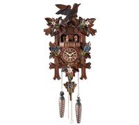 Quartz Cuckoo Clock 5 leaves, birds, with music and moving dancers