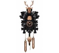 Quartz Cuckoo Clock 5 leaves, head of a deer with music