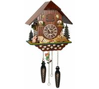Quartz Cuckoo Clock Black forest house with music