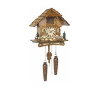 Quartz Cuckoo Clock Black forest house with music