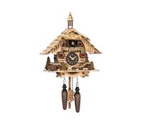 Quartz Cuckoo Clock Black forest house with music