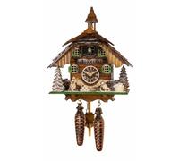 Quartz Cuckoo Clock Black forest house with music