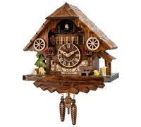 Quartz Cuckoo Clock Black forest house with music