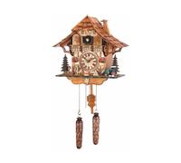 Quartz Cuckoo Clock Black forest house with music
