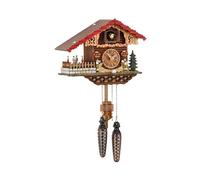 Quartz Cuckoo Clock Swiss house with music, turning dancers