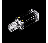 Quartz Cuvette Cell with Screw Cap - 10mm Path Length, 350ul/400ul/600ul Volume, 1/2/3mm Slit, for Spectroscopy((01)350ul slit 1mm)
