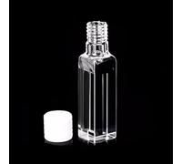 Quartz Cuvette Cell with Screw Cap - 700ul Volume, 10mm Path Length, 2mm Slit, Four Way Light