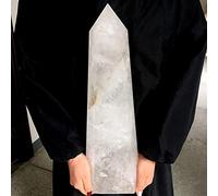 quartz decoration Natural Large Clear Quartz Crystal Reiki Healing Points For Decoration Crystal Wands (Size : 1300-1400g)