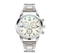 Quartz Dive Watch Casual Watches Dial Quartz Stainless Men's Watch (C, One Size)