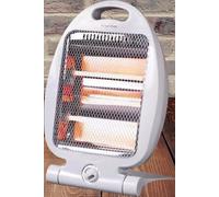 Quartz Electric Portable Heater 1200W with 2 Heat Settings Upright White