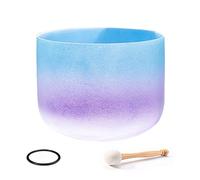 Quartz Frosted Crystal Singing Bowl C/D/E/F/G/A/B Note, For Sound Healing Bath Therapy Meditation Yoga Instrument Zen,7