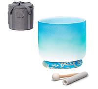 Quartz Frosted Crystal Singing Bowl C/D/E/F/G/A/B Note,With Free Bag Mallets For Sound Healing Bath Therapy Meditation Yoga Instrument Zen,D Note,8 Inch