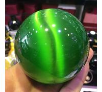 Quartz Green Cat Eye Crystal Ball Sphere Ornaments (Size : 4cm)