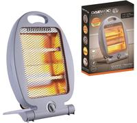 Quartz Halogen Heater Electric Heater 2 Heat Settings 400W/800W Geepas White Single