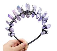 Quartz Headband Princess Headpiece Bridal Headpiece for Stone Alloy Wire Tangle Daily Hair Accessories W Quartz Headband
