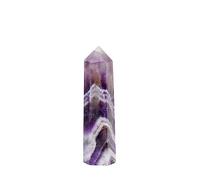 Quartz Hexagonal Wand Dream Amethyst Crystal Column Purple Crystal Tower Home Decoration Ornaments (Size : 5-6cm)