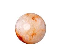 Quartz Magic Crystal Balls Polish Craft red Gum Flower Stone Sphere,Red,55~60mm
