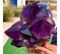 Quartz mineral specimen natural amethyst aged rough stone wealth home decor(7-8kg)