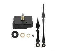 Quartz Movement Kit for DIY Clock Repairs with Minimal Noise for a Peaceful Environment (black head)