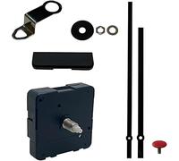 Quartz Outdoor High Torque Ticking Clock Movement Mechanism Motor 250mm Extra Long Black Metal Hands Battery Cover Fittings