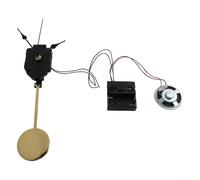 Quartz Pendulum Clock Movement and Hourly Music Box Ringtone Kit for DIY Clock Making and Repair, Suitable for Various Clock Panel Thicknesses (Shaft length 17mm)