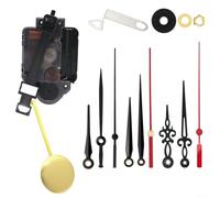 Quartz Pendulum Clock Movement Replacement Set with 23mm Shaft for DIY Clock Projects, Compatible with Various Wall Clock Designs and Frame Types (D)