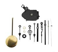 Quartz Pendulum Clock Movement Set for DIY Wall Clocks Suitable for Crafting and Repair of Various Wall Clock Types (Black)