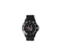 Quartz Round Black Silicone Watch for Dark Vader Starwars