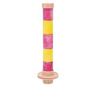 Quartz Sands Bird Stick Washable Grinding Claw Grinding Beak Parrot Quartz Sand Perch Sand for Birds Cockatiel Cockatiel Red and Yellow 16x2 2cm