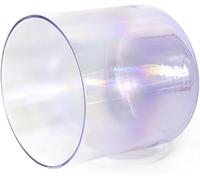 Quartz Sound Bowl, Crystal Singing Bowl 8 Inch 432Hz Multicolor Quartz Set With Striker O Ring(Violet,E Note)