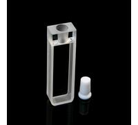 Quartz Spectrometer Cell with PTFE Stopper - 1.75mL Volume, 5mm Light Path, 2 Transparent Windows